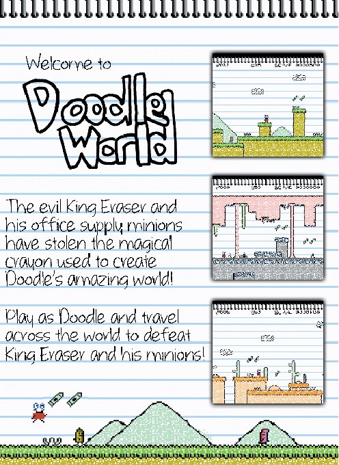 Doodle World (Homebrew) — Box back